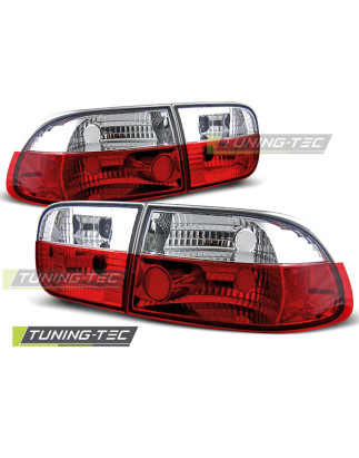 Fanali Posteriori Rosso/bianco per Honda Civic 2D/4D 09/1991-08/1995 (Cod. TT-LTHO01)
