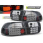 Fanali Posteriori LED Nero per Honda Civic 3D 09/1991-08/1995 (Cod. TT-LDHO04)
