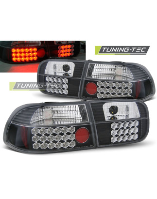 Fanali Posteriori LED Nero per Honda Civic 2D/4D 09/1991-08/1995 (Cod. TT-LDHO06)