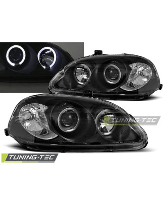 Fari Anteriori Angel Eyes per Honda Civic 09/1995-02/1999 (Cod. TT-LPHO05)