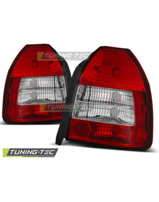 Fanali Posteriori Rosso/bianco per Honda Civic 3D 09/1995-02/2001 (Cod. TT-LTHO06)
