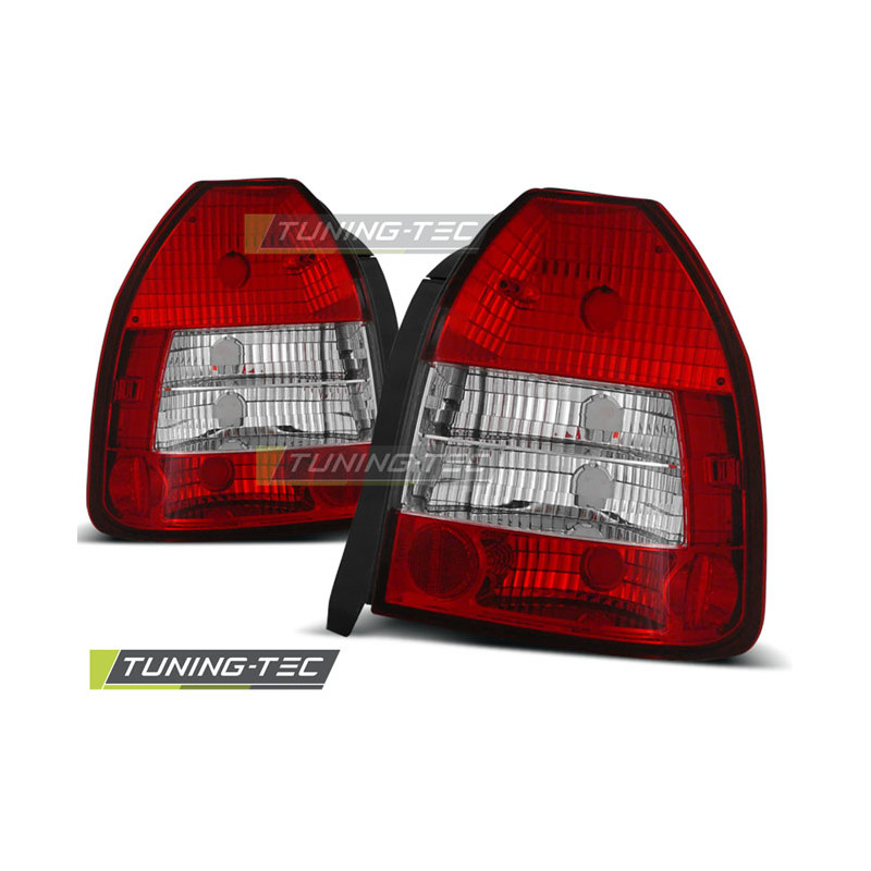 Fanali Posteriori Rosso/bianco per Honda Civic 3D 09/1995-02/2001 (Cod. TT-LTHO06)