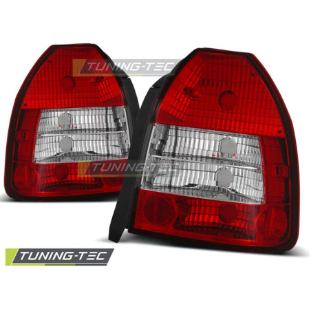 Fanali Posteriori Rosso/bianco per Honda Civic 3D 09/1995-02/2001 (Cod. TT-LTHO06)
