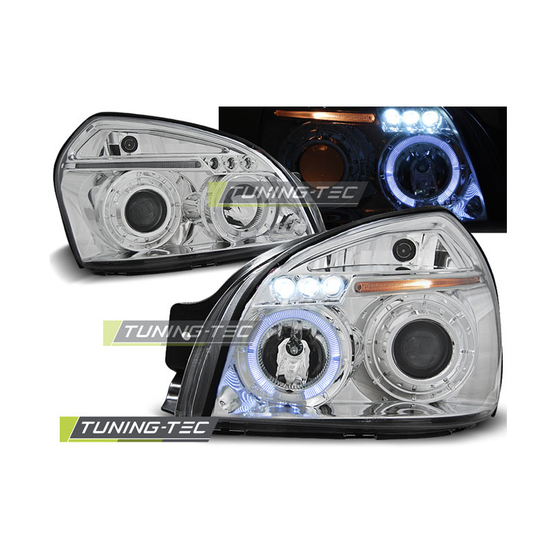 Fari Anteriori Angel Eyes per Hyundai Tucson 07/2004-2010 (Cod. TT-LPHU01)