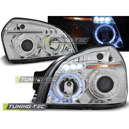 Fari Anteriori Angel Eyes per Hyundai Tucson 07/2004-2010 (Cod. TT-LPHU01)