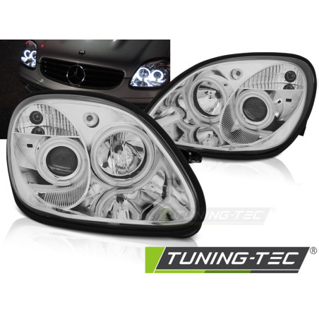 Fari Anteriori Angel Eyes per Mercedes-Benz R170 Slk 04/1996-2004 (Cod. TT-LPME14)