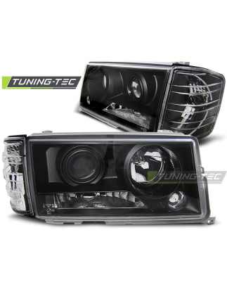 Fari Anteriori Nero per Mercedes-Benz 190 W201/190 12/1982-05/1993 (Cod. TT-LPME46)