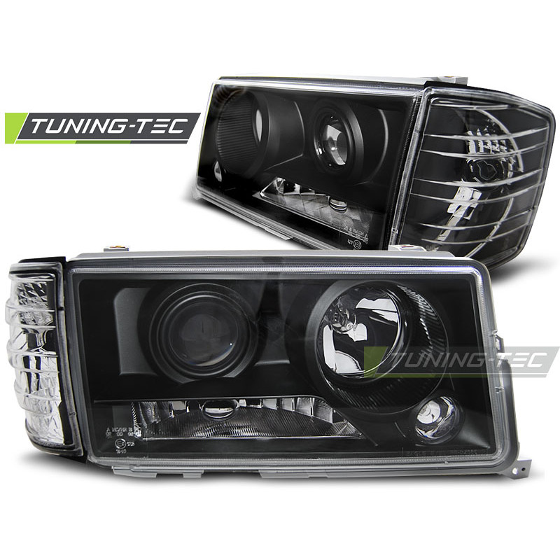 Fari Anteriori Nero per Mercedes-Benz 190 W201/190 12/1982-05/1993 (Cod. TT-LPME46)