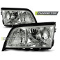 Fari Anteriori Cromato per Mercedes-Benz W202 Classe C 06/1993-06/2000 (Cod. TT-LPME08)