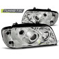 Fari Anteriori Cromato per Mercedes-Benz W202 Classe C 06/1993-06/2000 (Cod. TT-LPME10)