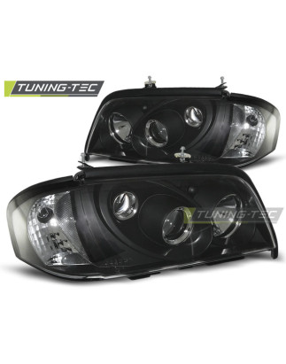Fari Anteriori Nero per Mercedes-Benz W202 Classe C 06/1993-06/2000 (Cod. TT-LPME11)