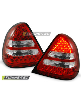 Fanali Posteriori LED Rosso/bianco per Mercedes-Benz W202 Classe C 06/1993-06/2000 (Cod. TT-LDME14)