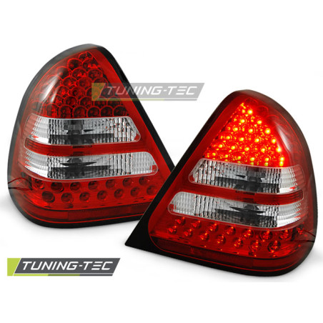 Fanali Posteriori LED Rosso/bianco per Mercedes-Benz W202 Classe C 06/1993-06/2000 (Cod. TT-LDME14)
