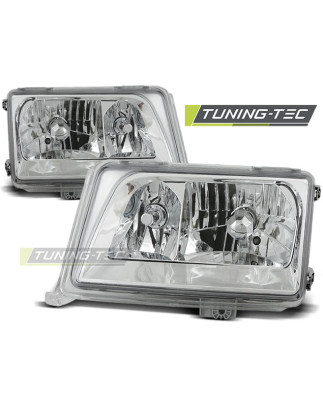 Fari Anteriori Cromato per Mercedes-Benz W124 Classe E 05/1993-06/1995 (Cod. TT-LPME03)