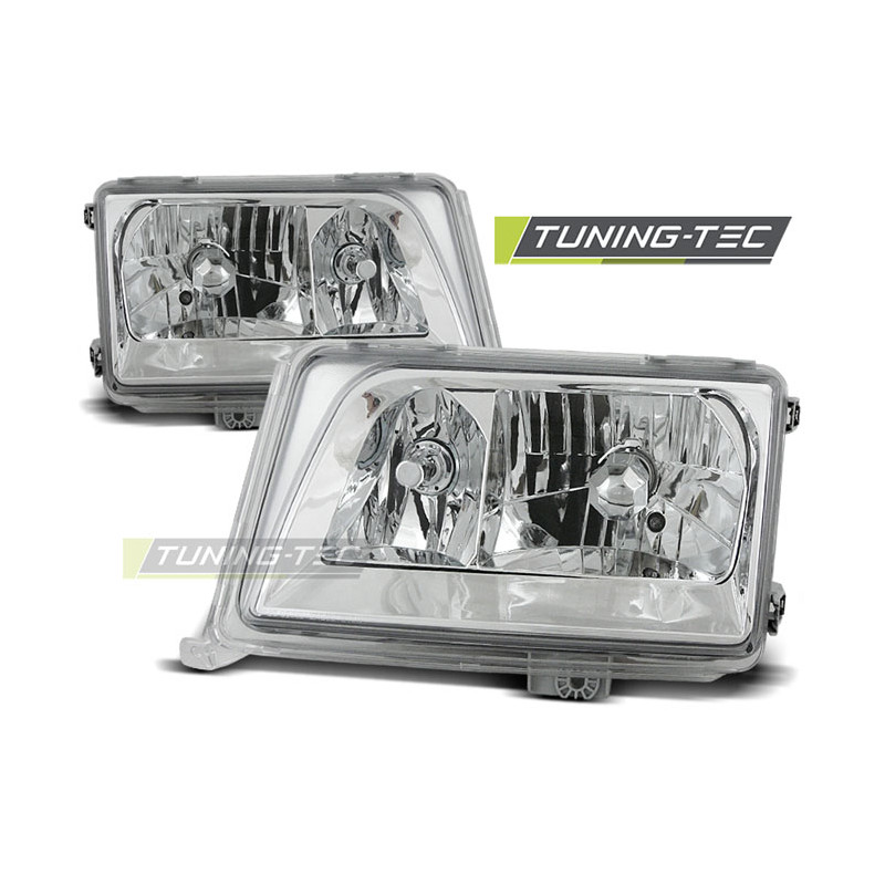 Fari Anteriori Cromato per Mercedes-Benz W124 Classe E 05/1993-06/1995 (Cod. TT-LPME03)
