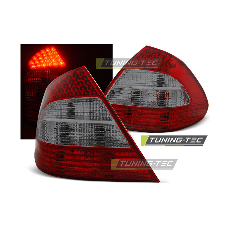 Fanali Posteriori LED Rosso Fumé per Mercedes-Benz W211 Classe E 03/2002-04/2006 (Cod. TT-LDME20)