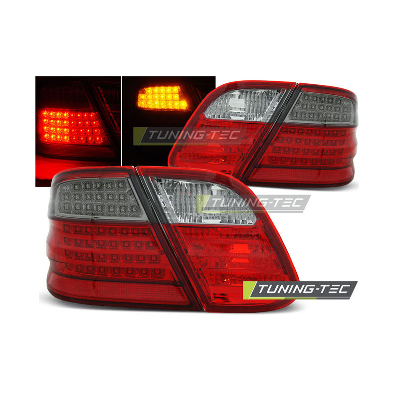 Fanali Posteriori LED Rosso Fumé per Mercedes-Benz Clk W208 03/1997-04/2002 (Cod. TT-LDME39)