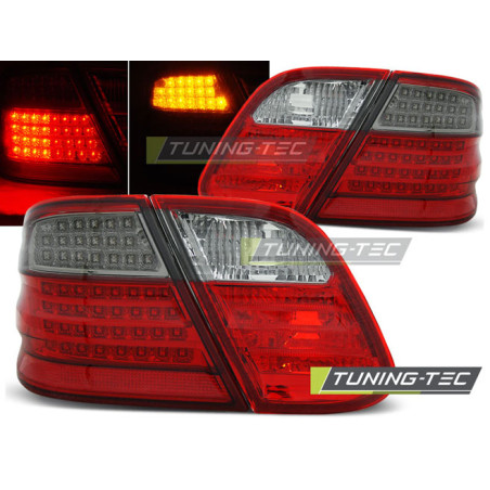 Fanali Posteriori LED Rosso Fumé per Mercedes-Benz Clk W208 03/1997-04/2002 (Cod. TT-LDME39)