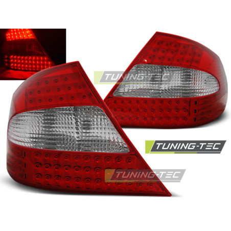 Fanali Posteriori LED Rosso/bianco per Mercedes-Benz Clk W209 2003-2010 (Cod. TT-LDME41)