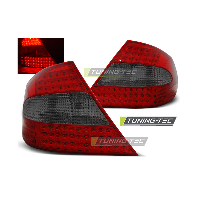 Fanali Posteriori LED Rosso Fumé per Mercedes-Benz Clk W209 2003-2010 (Cod. TT-LDME42)