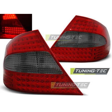 Fanali Posteriori LED Rosso Fumé per Mercedes-Benz Clk W209 2003-2010 (Cod. TT-LDME42)