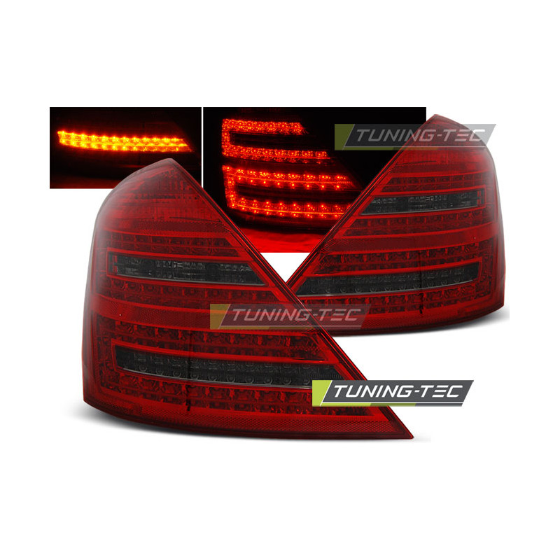 Fanali Posteriori LED Rosso Fumé per Mercedes-Benz W221 S-klasa 2005-2009 (Cod. TT-LDME51)