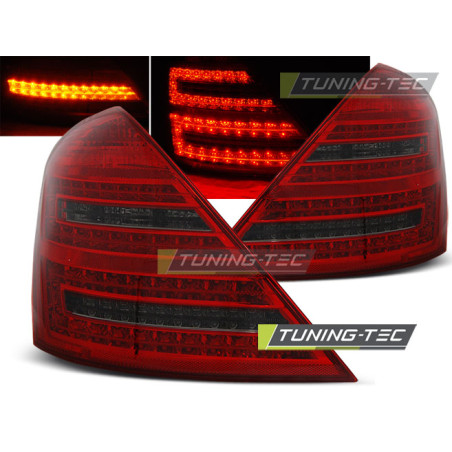 Fanali Posteriori LED Rosso Fumé per Mercedes-Benz W221 S-klasa 2005-2009 (Cod. TT-LDME51)