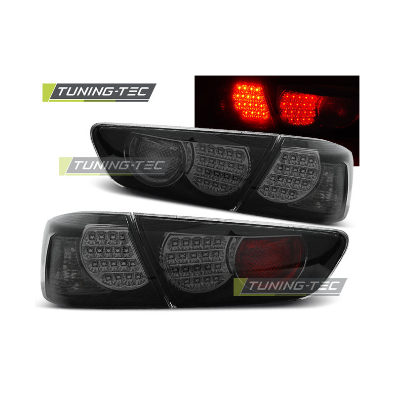 Fanali Posteriori LED Nero per Mitsubishi Lancer 8 2008-2011 (Cod. TT-LDMI07)
