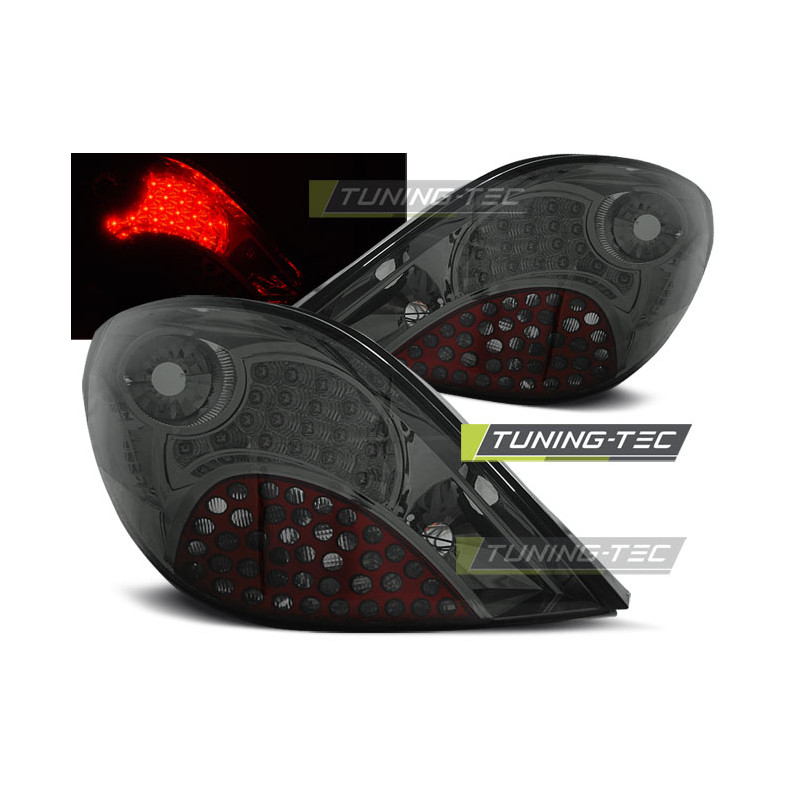 Fanali Posteriori LED per Peugeot 207 3D/5D 05/2006-06/2009 (Cod. TT-LDPE17)