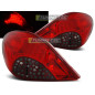 Fanali Posteriori LED Rosso Fumé per Peugeot 207 3D/5D 05/2006-06/2009 (Cod. TT-LDPE18)