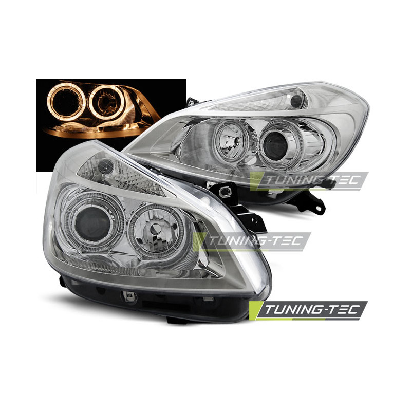 Fari Anteriori Angel Eyes per Renault Clio 3 2005-2009 (Cod. TT-LPRE29)
