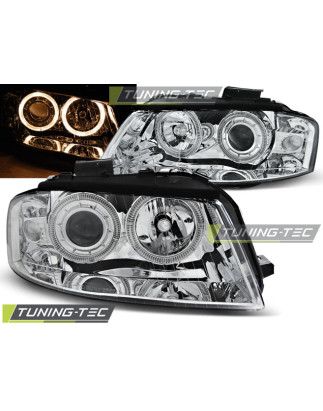 Fari Anteriori Angel Eyes per Audi A3 8P 05/2003-03/2008 (Cod. TT-LPAU77)