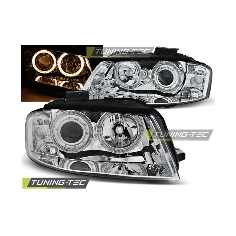 Fari Anteriori Angel Eyes per Audi A3 8P 05/2003-03/2008 (Cod. TT-LPAU77)