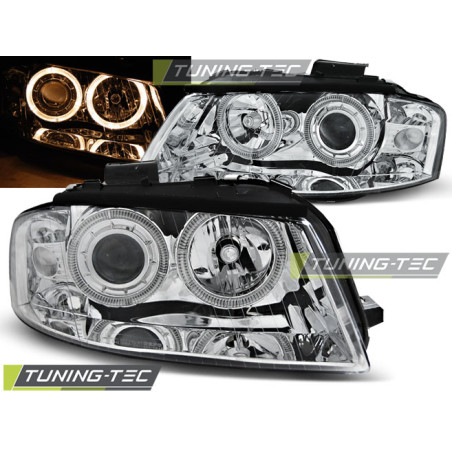 Fari Anteriori Angel Eyes per Audi A3 8P 05/2003-03/2008 (Cod. TT-LPAU77)