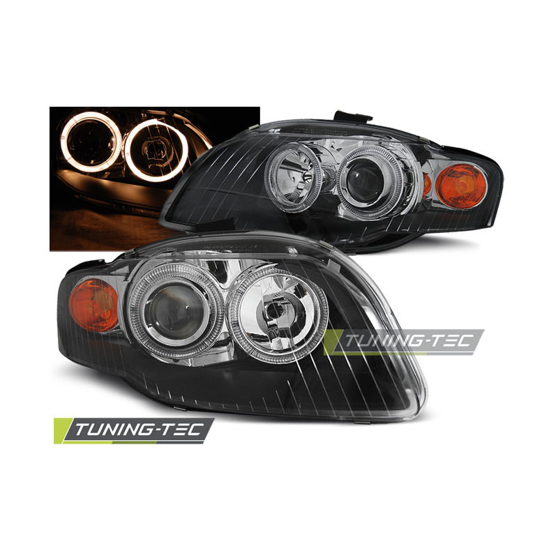 Fari Anteriori Angel Eyes per Audi A4 B7 11/2004-03/2008 (Cod. TT-LPAU58)