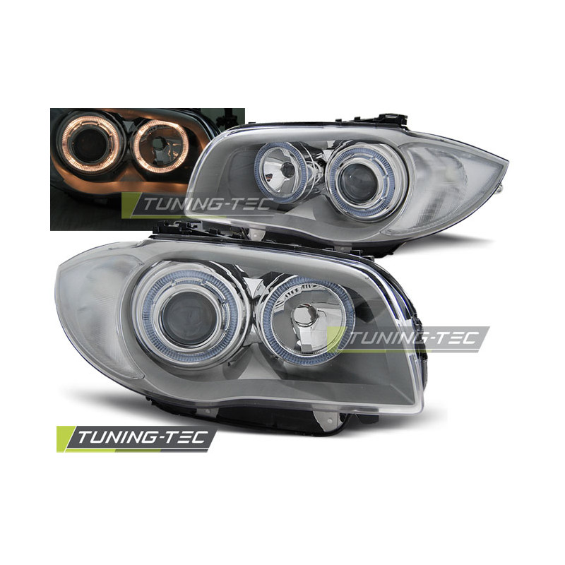 Fari Anteriori Angel Eyes per BMW 1 E87/E81/82/88 2004-2011 (Cod. TT-LPBMA3)