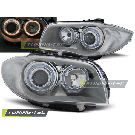 Fari Anteriori Angel Eyes per BMW 1 E87/E81/82/88 2004-2011 (Cod. TT-LPBMA3)