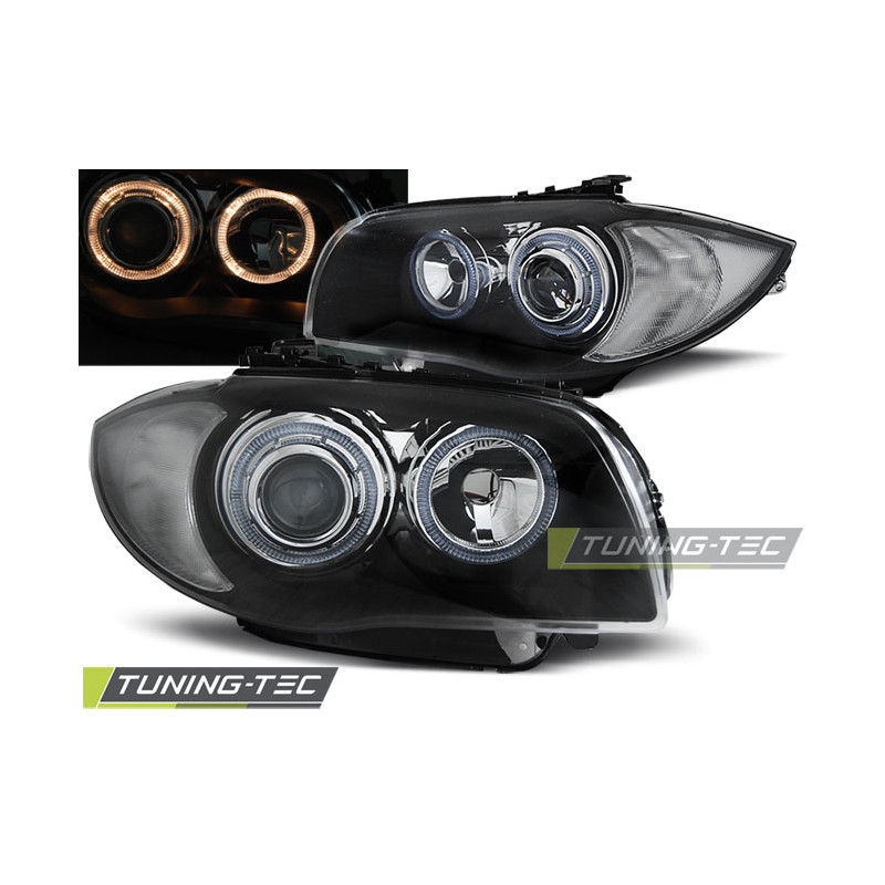 Fari Anteriori Angel Eyes per BMW 1 E87/E81/82/88 2004-2011 (Cod. TT-LPBMA4)