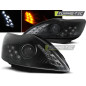 Fari Anteriori con Luci Diurne Luci Diurne Nero per Ford Focus 02/2008-2010 (Cod. TT-LPFO50)