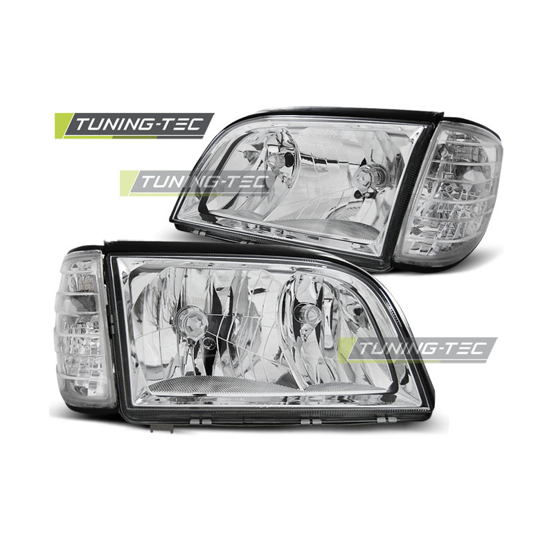 Fari Anteriori Cromato per Mercedes-Benz W140 S-klasa 03/1991-10/1998 (Cod. TT-LPME73)