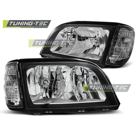 Fari Anteriori Nero per Mercedes-Benz W140 S-klasa 03/1991-10/1998 (Cod. TT-LPME74)