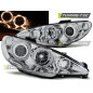 Fari Anteriori Angel Eyes per Peugeot 206 Dal 2002 (Cod. TT-LPPE26)