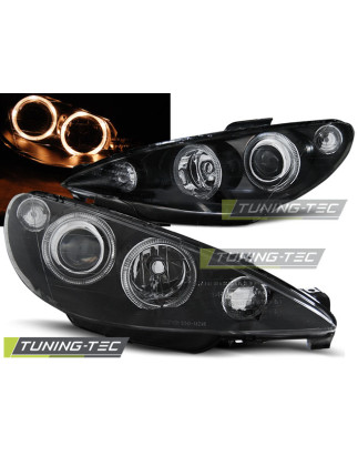 Fari Anteriori Angel Eyes per Peugeot 206 Dal 2002 (Cod. TT-LPPE27)