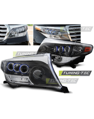 Fanali Posteriori Nero per Toyota Land Cruiser Fj200 Projektor Chrom 2007-2012 (Cod. TT-LPTO23)