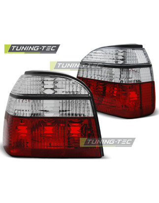 Fanali Posteriori Rosso/bianco per Volkswagen Golf 3 09/1991-08/1997 (Cod. TT-LTVW97)
