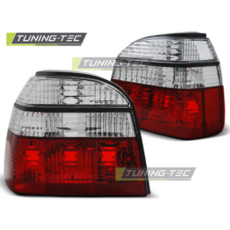 Fanali Posteriori Rosso/bianco per Volkswagen Golf 3 09/1991-08/1997 (Cod. TT-LTVW97)