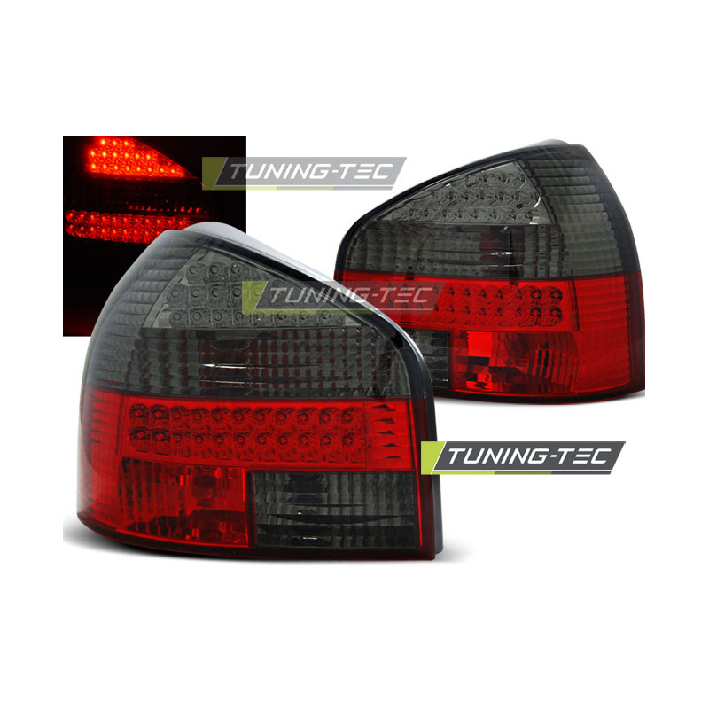 Fanali Posteriori LED Rosso Fumé per Audi A3 08/1996-08/2000 (Cod. TT-LDAU86)