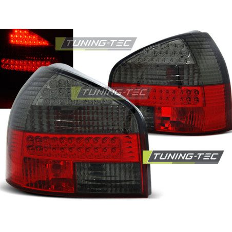 Fanali Posteriori LED Rosso Fumé per Audi A3 08/1996-08/2000 (Cod. TT-LDAU86)