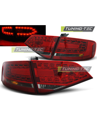 Fanali Posteriori LED Rosso Fumé per Audi A4 B8 2008-2011 (Cod. TT-LDAU89)