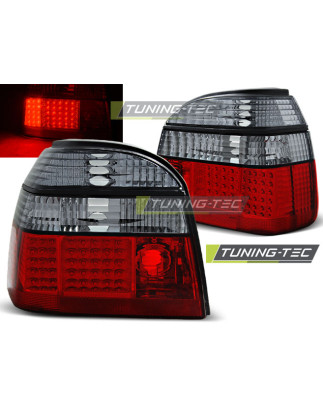 Fanali Posteriori LED Rosso Fumé per Volkswagen Golf 3 09/1991-08/1997 (Cod. TT-LDVW50)